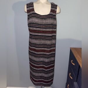 R&M Richards Striped sleeveless dress woman’s size 20W EUC